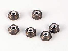 QTEQ 2mm Aluminum Lock Nuts Gray